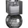 Milano lysestake rund/kvadrat 13x8 cm smoke