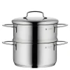 Mini dampkoker med lokk 1,5L 16 cm