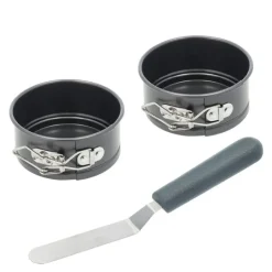Mini springformsett m/spatel 3 deler
