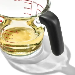 Målebeger m/lokk 0,5L glass