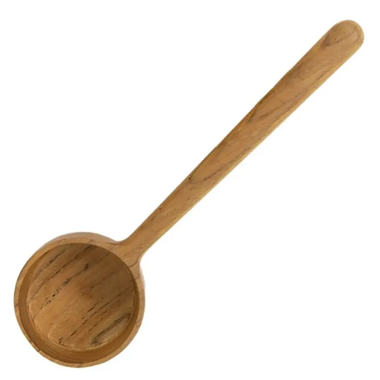 Måleskje 16 cm teak