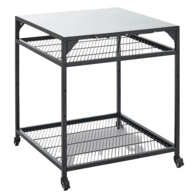 Modulbord til pizzaovn 80x80x90 cm svart