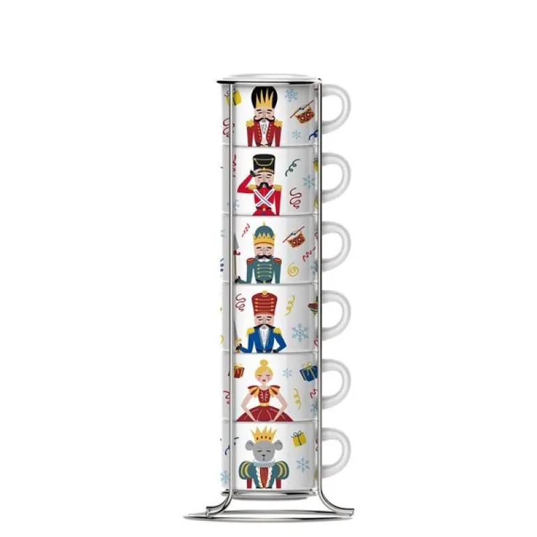 Moka Express CC 2024 espressokopper i stativ 6,5 cl 6 stk multi