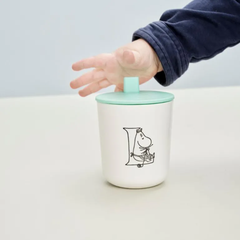 Moomin ABC drikke lokk til krus turqouise