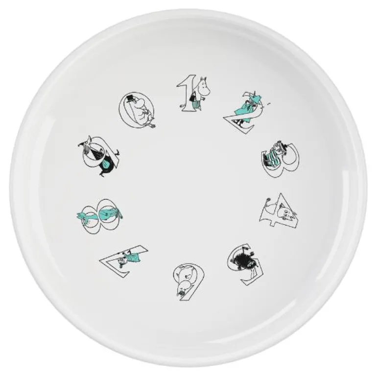 Moomin ABC dyp tallerken 15 cm turqouise