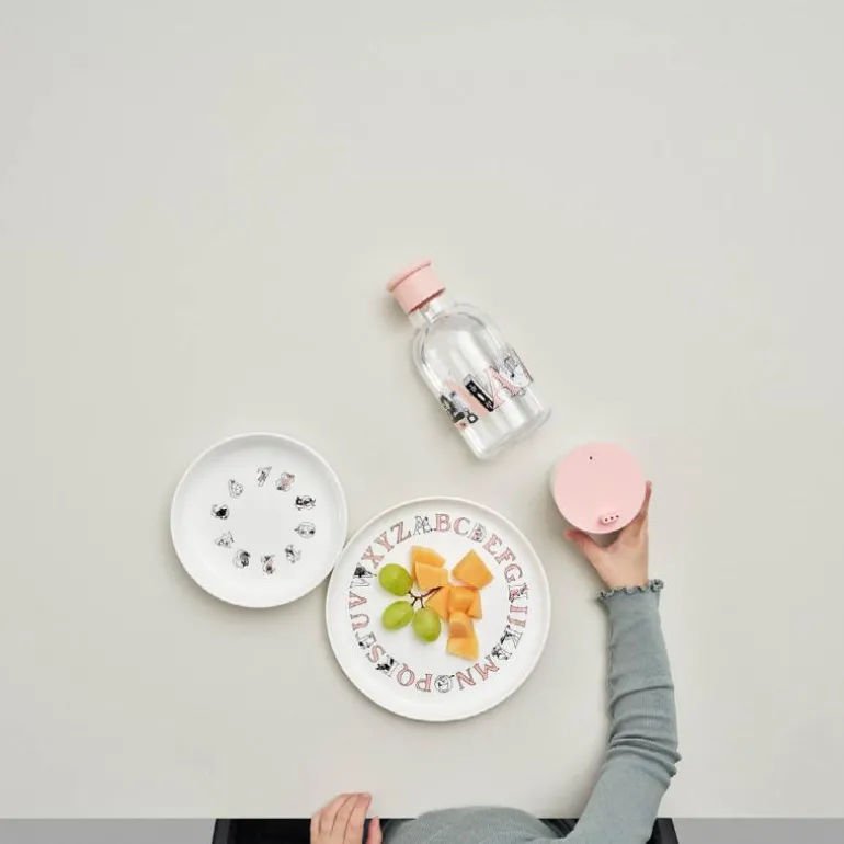 Moomin ABC tallerken 20 cm salmon