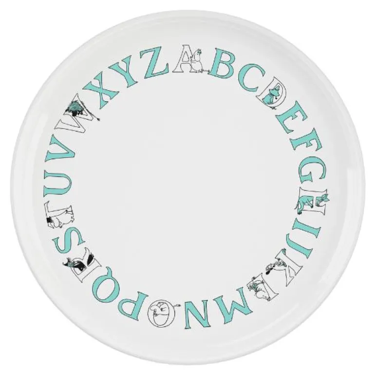 Moomin ABC tallerken 20 cm turqouise