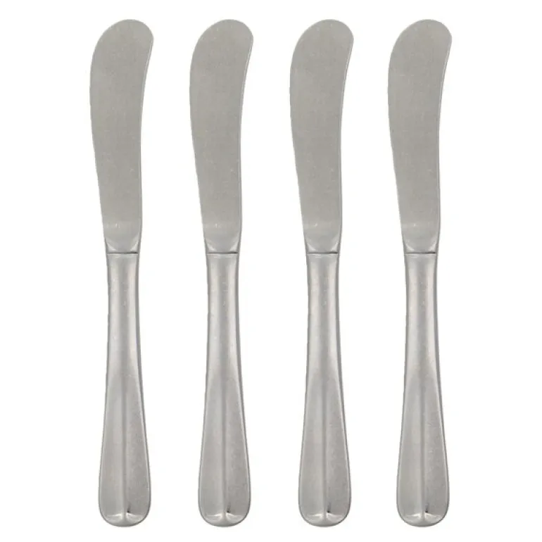 Mora smørkniv 17 cm 4 stk sølvfinish
