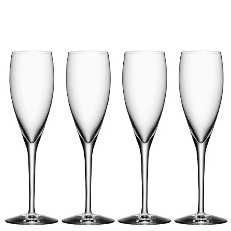 More champagneglass 18 cl 4 stk