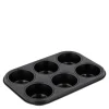 Muffinsform 6 stk 27x18,5x3 cm stål