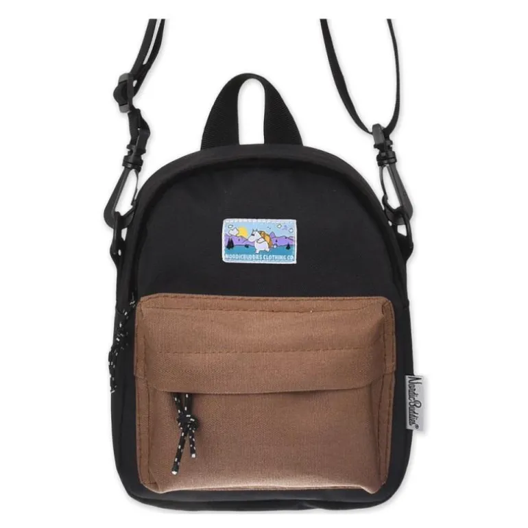 Mummi crossbody veske eventyr svart/brun