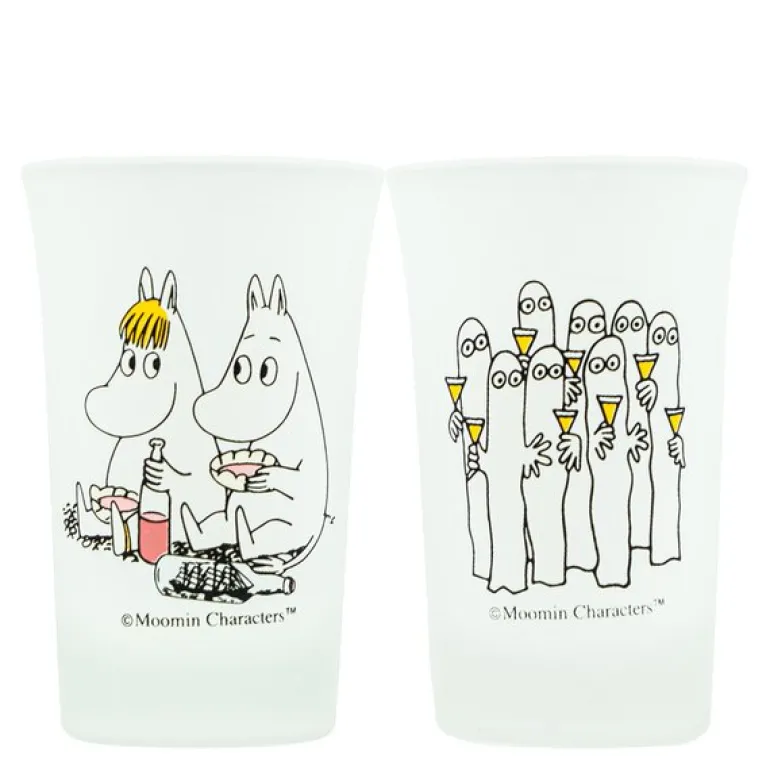 Mummi drammeglass 5 cl 2 stk hattifnatt/mummitrollet