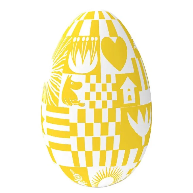 Mummi Fest påskeegg 22 cm gul