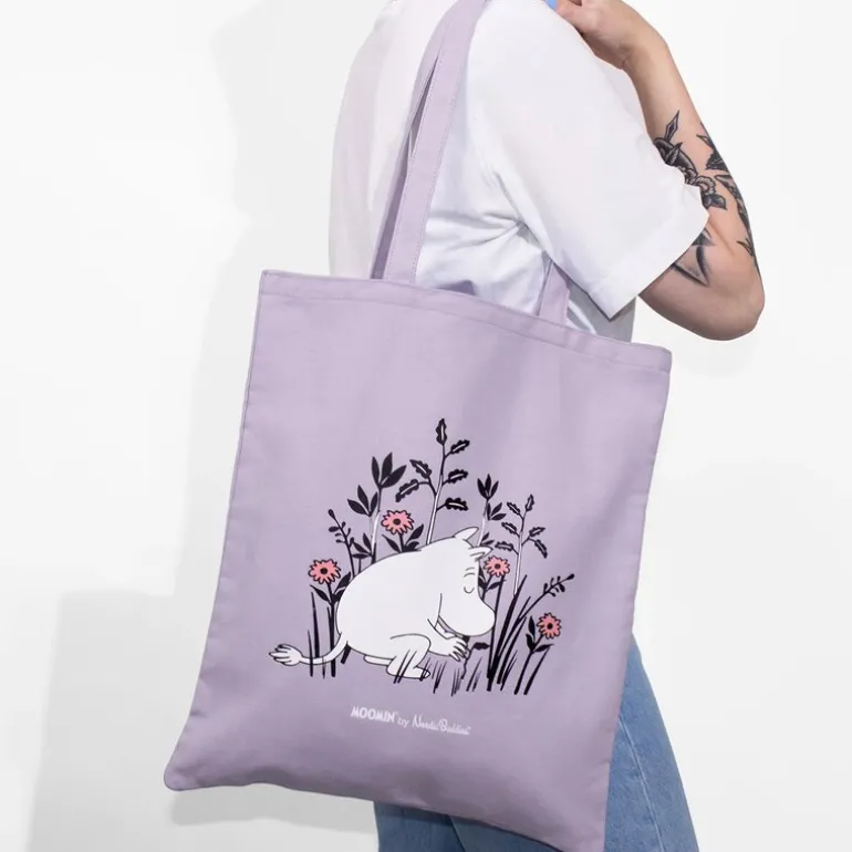 Mummi handlenett 38,5x42 cm Mummitrollet lilla