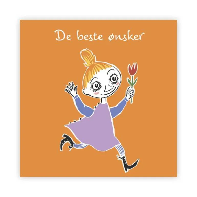 Mummi kort dobbelt De beste ønsker oransje