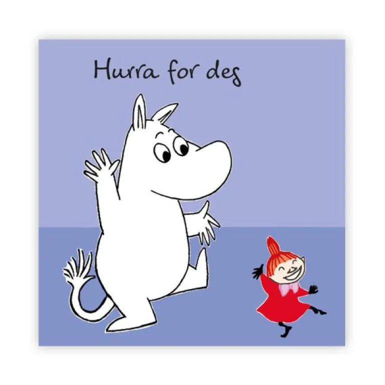 Mummi kort dobbelt Hurra for deg blå