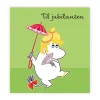 Mummi kort dobbelt Til jubilanten grønn