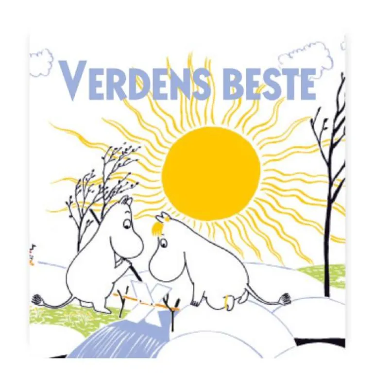 Mummi kort dobbelt Verdens beste hvit