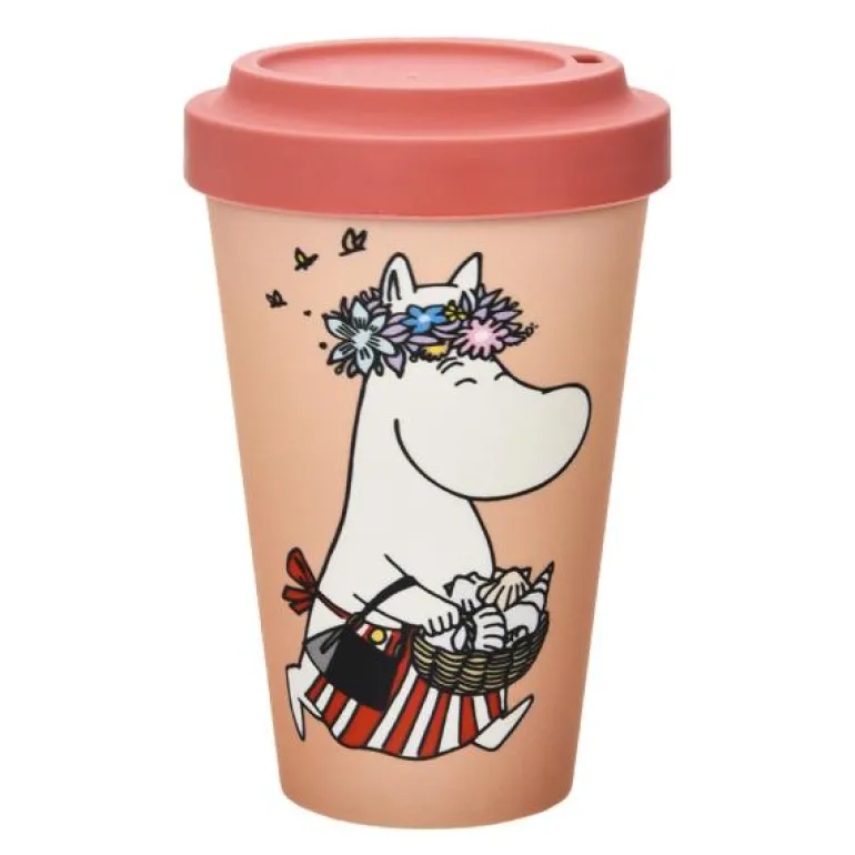 Mummi reisekopp 45 cl Mummimamma i sommerstemning beige