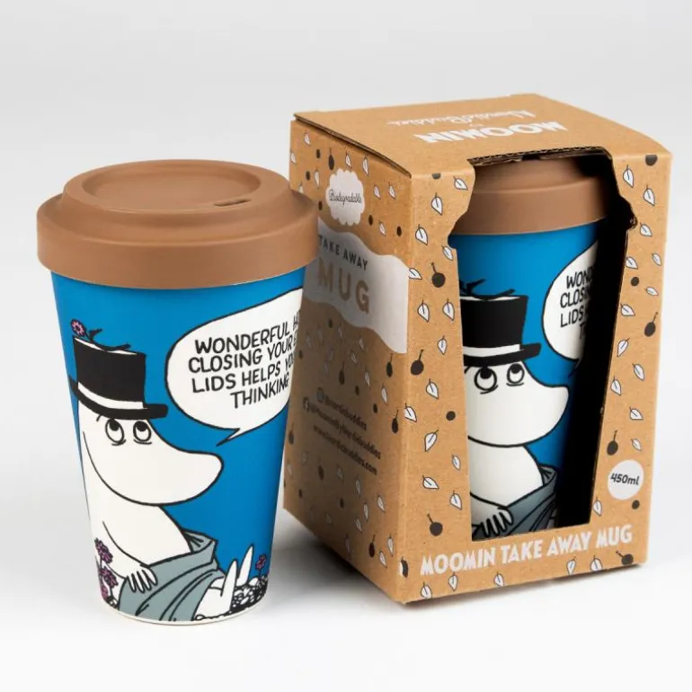 Mummi reisekopp 45 cl Mummipappa slapper av blå