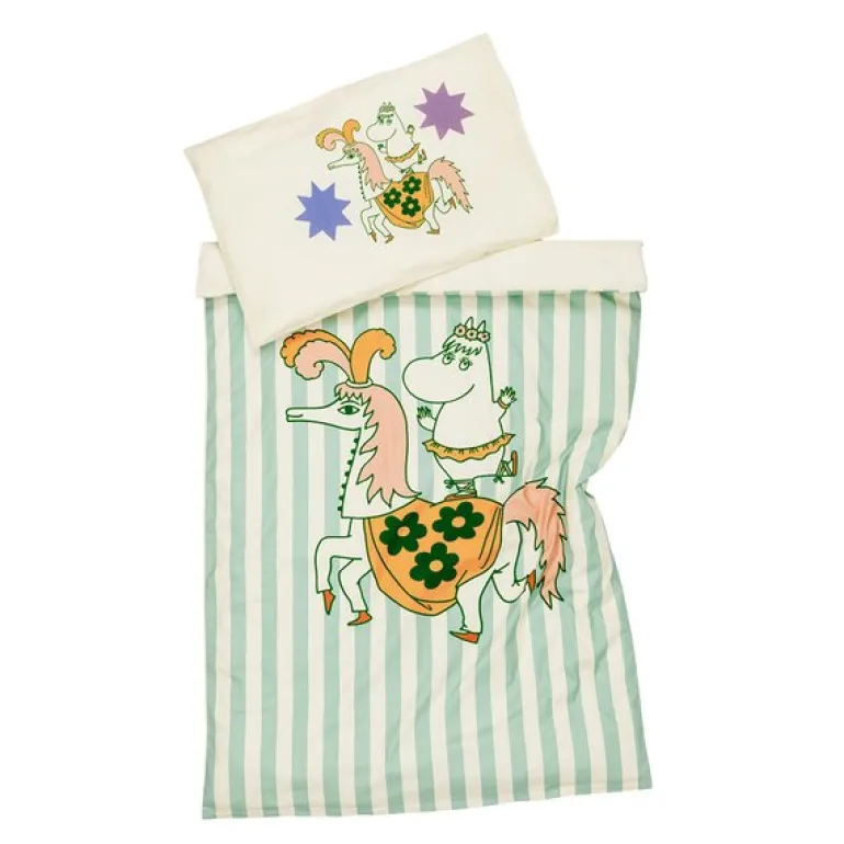 Mummi sengesett 85x125 cm sirkus stripe