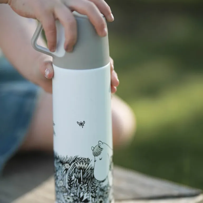 Mummi termos 0,5L graphic hvit/svart