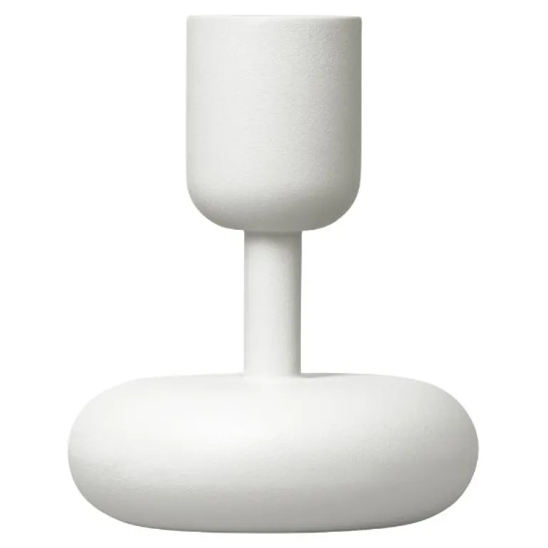 Nappula lysestake 107 mm hvit