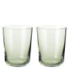 New York vannglass 34 cl 2 stk emerald
