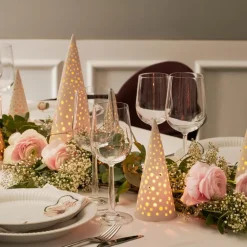 Nobili juletre 30 cm snehvit