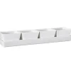 Nor tapasfat 4 skåler 6x9,5x38,5 cm hvit