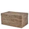 Norah oppbevaringsboks m/lokk 40x25 cm natur