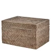 Norah oppbevaringsboks m/lokk 30x22 cm natur