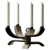 Nordic Light lysestake 4-arm svart