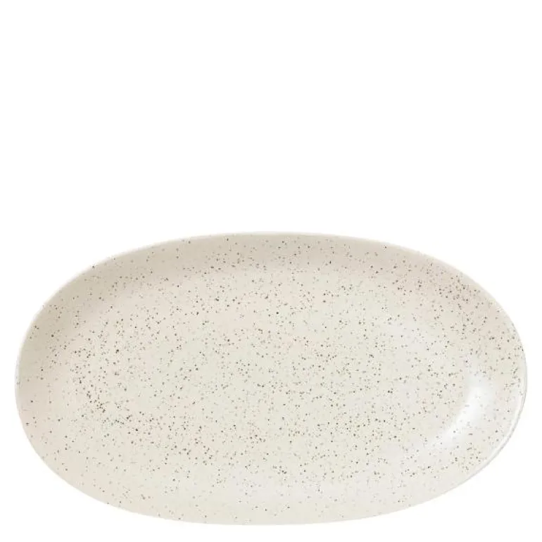 Nordic Vanilla ovalt fat 17x30 cm kremhvit
