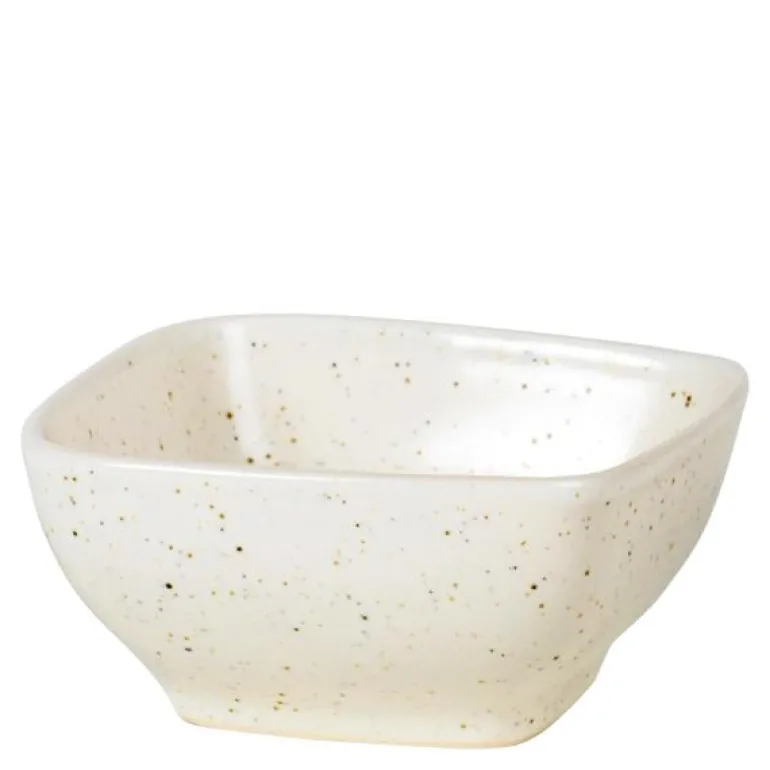 Nordic Vanilla skål firkantet 8 cm kremhvit