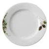 Nostalgi tallerken 22 cm hvit/grønn