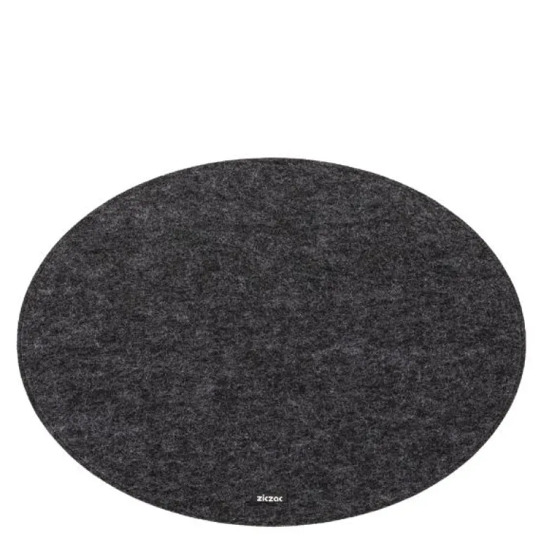 Nuno dekkebrikke 45x33 cm oval mørk grå