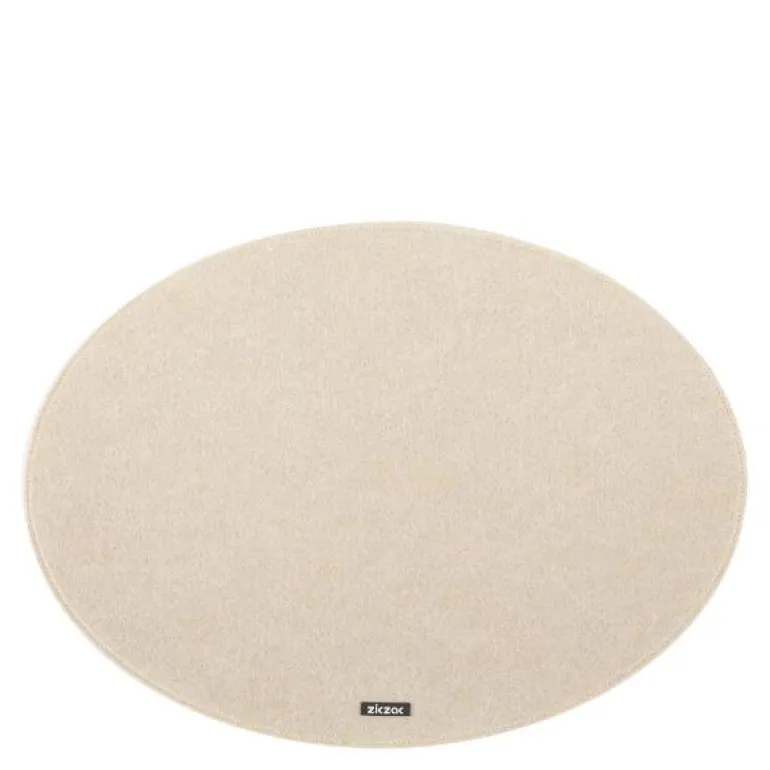 Nuno dekkebrikke 45x33 cm oval beige
