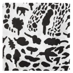 Oiva Toikka Collection serviett 33x33 cm cheetah svart