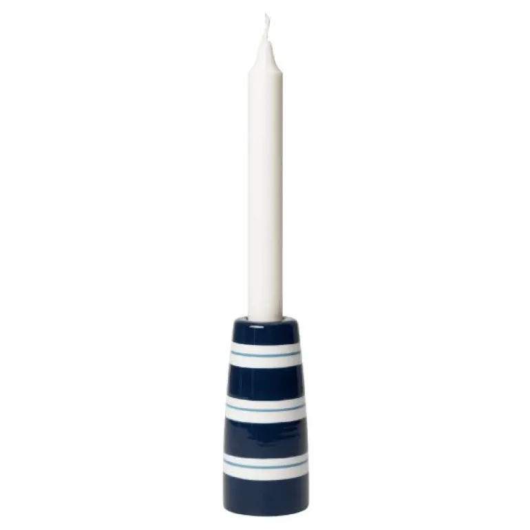 Omaggio Nuovo lysestake 12 cm mørk blå