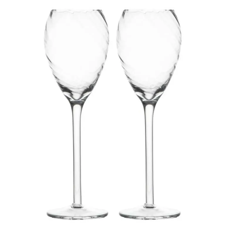 Opacity champagneglass 16 cl 2 stk klar