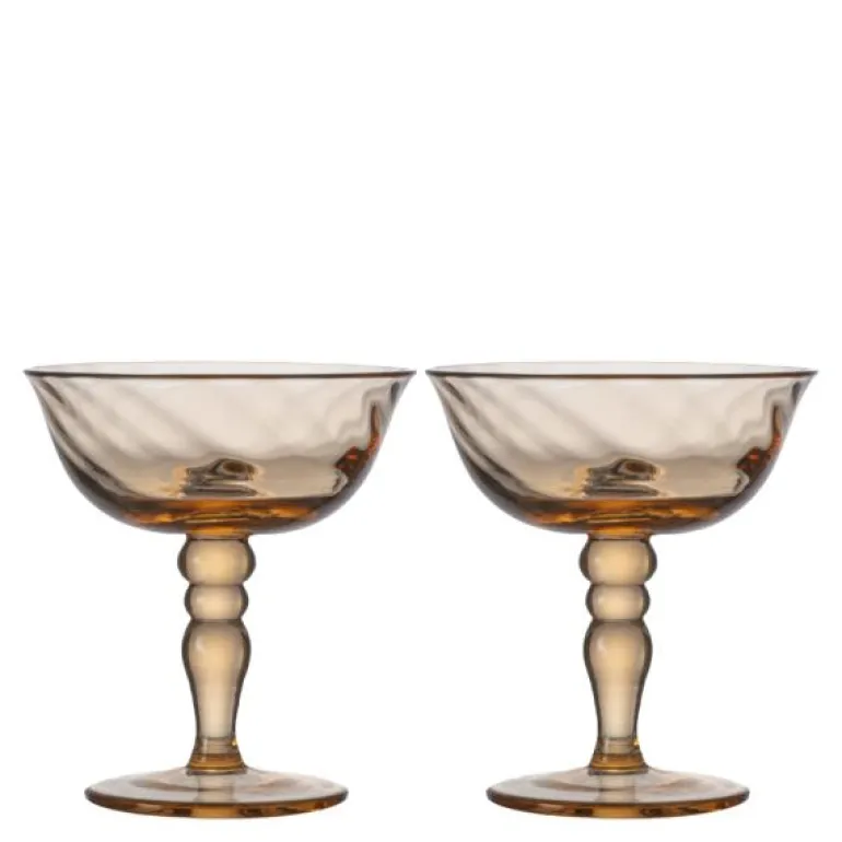 Opacity italiensk champagneglass 15 cl 2 stk fersken