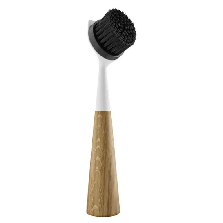 Oppvaskbørste 23 cm eik/hvit