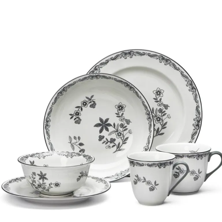 Ostindia dyp tallerken 22 cm svart
