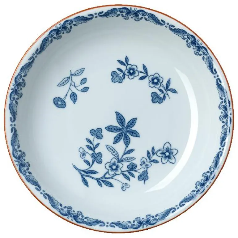Ostindia dyp tallerken 22 cm blå