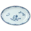 Ostindia ovalt serveringsfat 33x22 cm blå