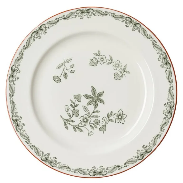Ostindia tallerken 27 cm grønn