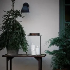 Outdoor LED-kubbelys utendørs 10,1x12,8 cm hvit