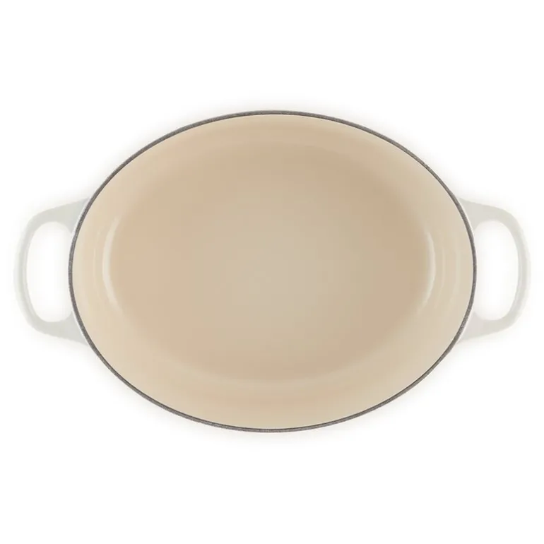 Oval gryte 4,1L meringue