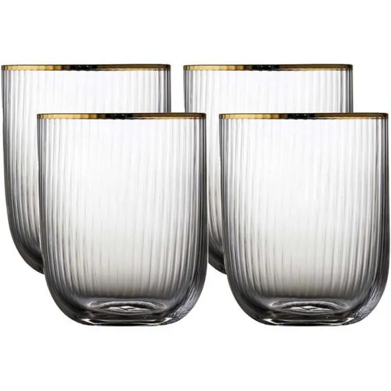 Palermo tumbler 35 cl 4 stk gold